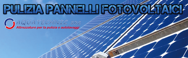 Pulizia panneeli fotovoltaici