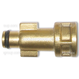 ADATTATORE A BAIONETTA IN OTTONE CDR.7393 TIPO FAIP CON NIPPLO 1/4"1/4"