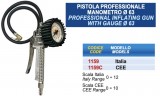 PISTOLA GONFIAGGIO SPECIALE MANOMETRO DIAMETRO 63 PROFESSIONALE